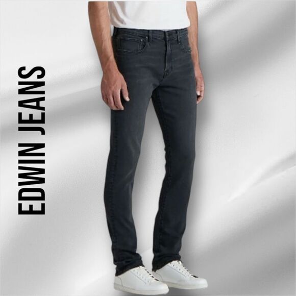 EDWIN Men’s Maddox Slim Fit Jeans in the Size 31X32” in Knight Ryder Gray Color - Picture 5 of 14